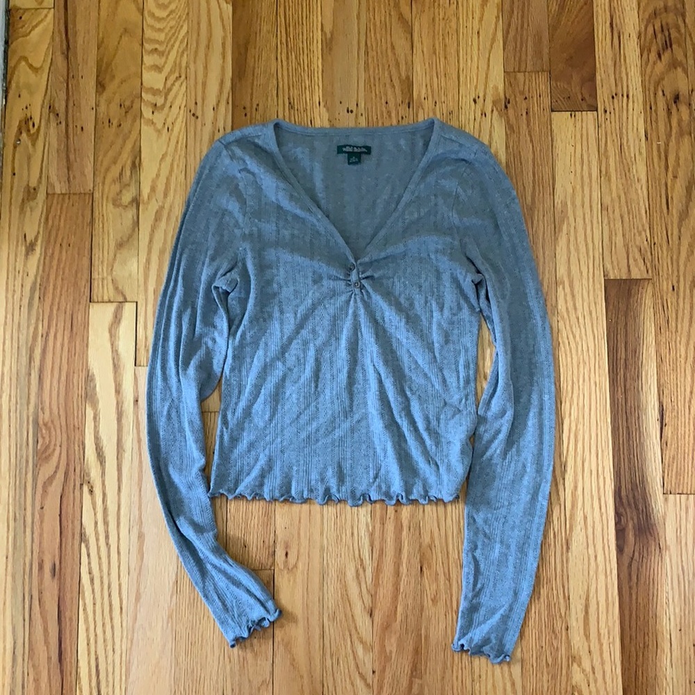 Grey crop top; OFFERS WELCOMED